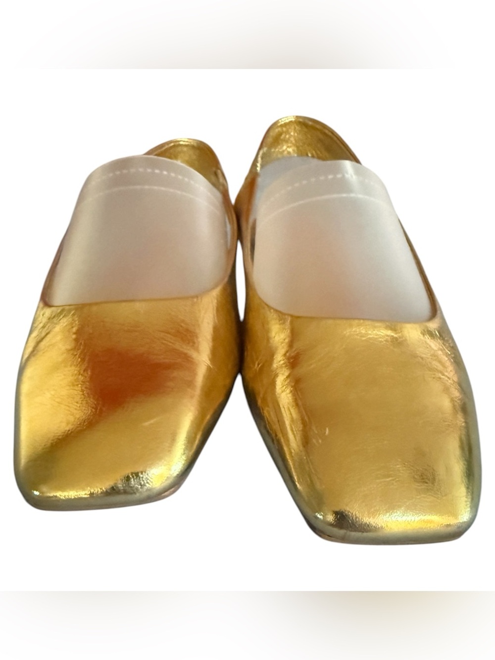 **Zara Gold Metallic Slingback Ballet Flats - EU 39 / US 8** - Picture 3 of 14